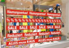 Räumungsverkauf und Sale