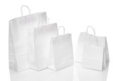 Papiertragetaschen Weiß