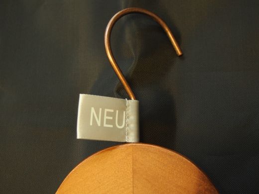 Bügel Fahne NEU grau/weiß