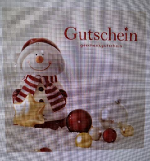 Gutschein Present Weihnachten Schneemann