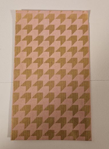 Flachbeutel 9,5x14cm rosa/beige