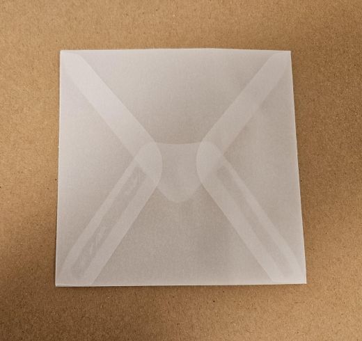 Gutschein Umschlag transparent