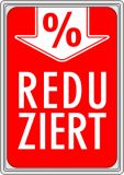 Plakat Karton DIN A4 Reduziert