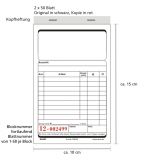 Kassenblock mit Nummerierung