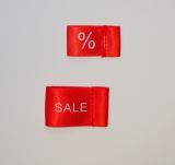 Sale oder % Tag aus Satin