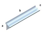 Aluprofil für Glasplatten 8mm
