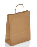 Tragetasche Papier natur Papierkordel 45+15x49cm