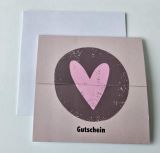 Gutschein Present rosa Herz