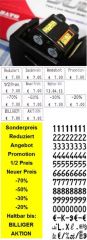 Preisauszeichner Judo Promo 2-Zeilig Text/Preis 8stellig 26x16mm