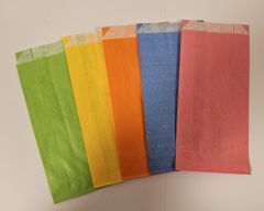 Flachbeutel Papier 10x18+3cm farbig