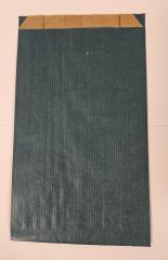 Flachbeutel Papier dunkelgrün 12+4,5x20cm